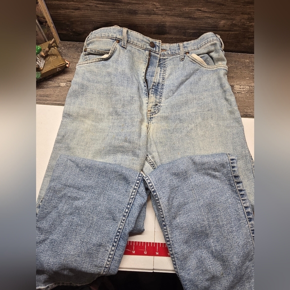 Levis Vintage Gray Tab Jeans Soft 36 x 30 Signature Flex Denim Rare Distressed - Picture 2 of 5